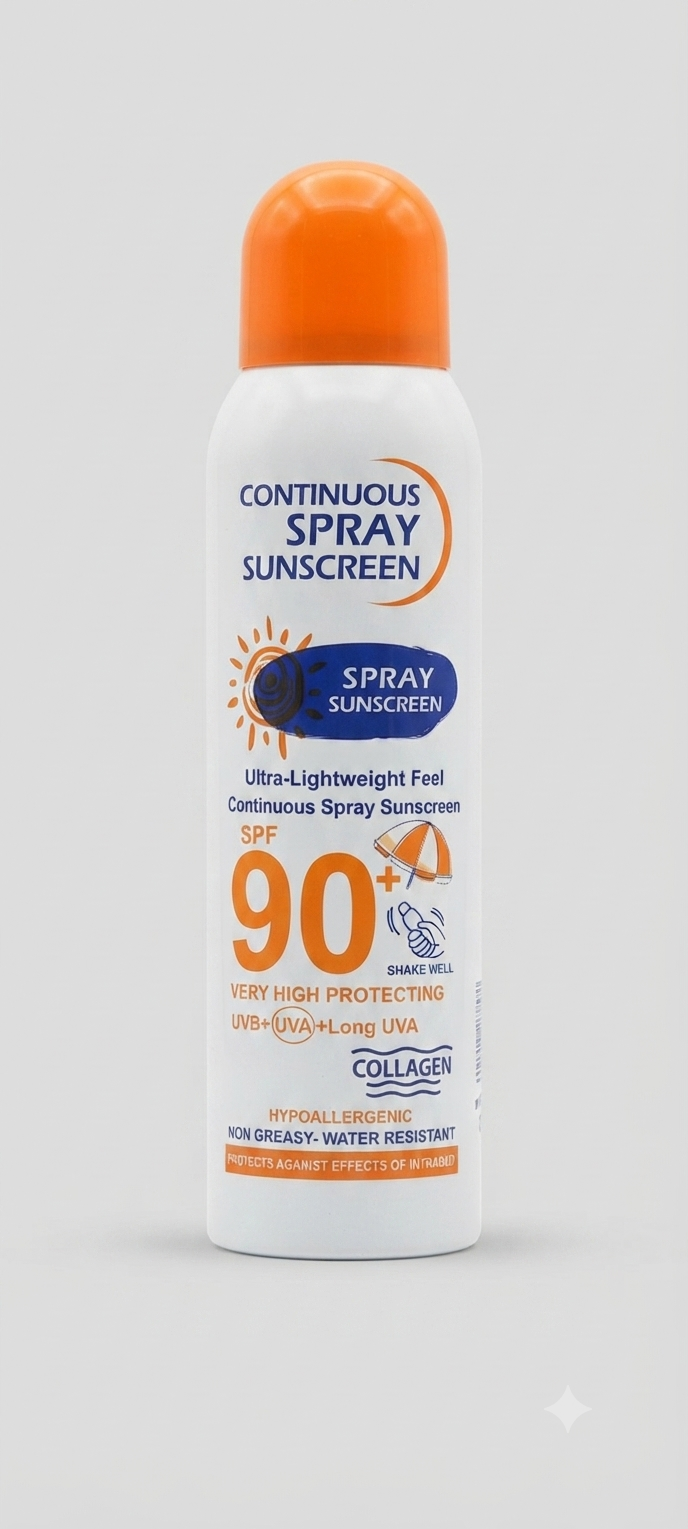 اسپری ضدآفتاب SPF90 حجم 230 میلی‌لیتر