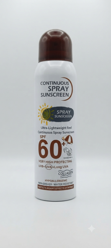 اسپری ضدآفتاب SPF60 حجم 230 میلیلیتر