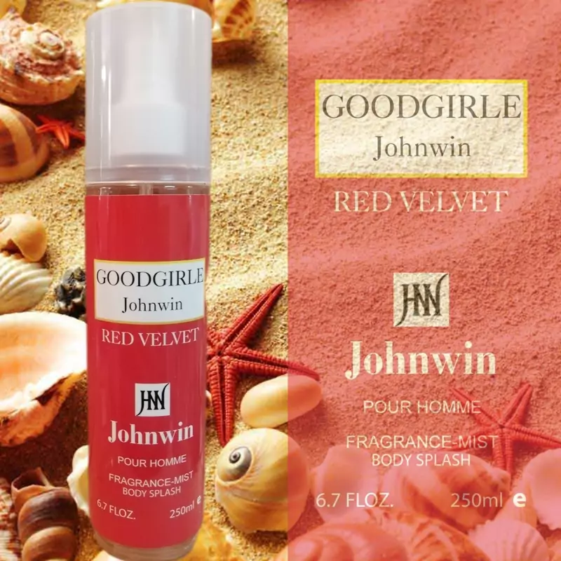 بادی اسپلش زنانه جانوین (Johnwin) مدل Goodgirle Red Velvet حجم ۲۵۰ میلی‌لیتر