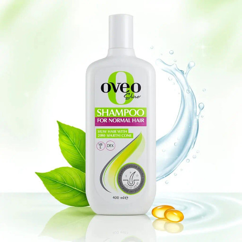 شامپو موی سر اُوِک شاین (Oveq Shine) مخصوص موهای نرمال حجم ۴۰۰ میلیلیتر