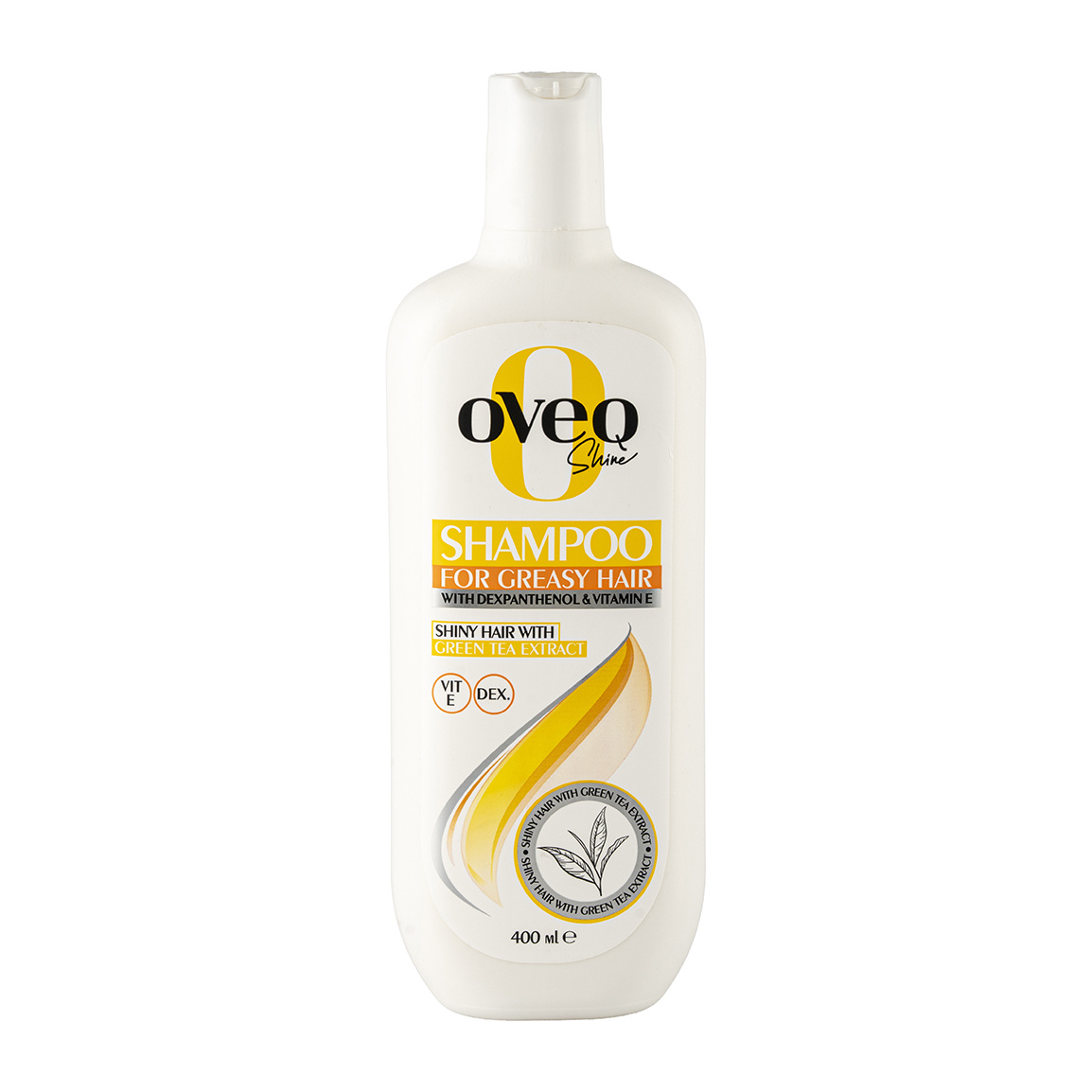 شامپو موی سر اُوِک شاین (Oveq Shine) مخصوص موهای چرب حاوی عصاره چای سبز حجم ۴۰۰ میلی‌لیتر