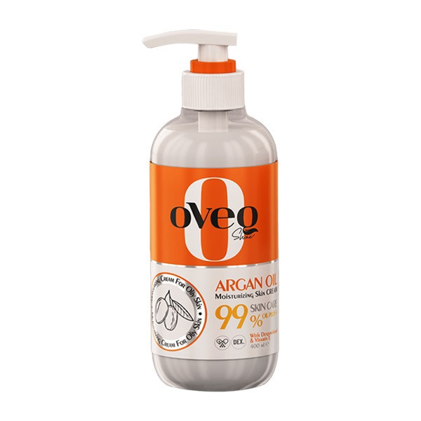 کرم مرطوب کننده و آبرسان دست و صورت اُوِک شاین (Oveq Shine) حاوی روغن آرگان مخصوص پوست چرب حجم ۲۰۰ میلیلیتر