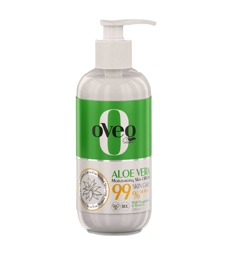 کرم مرطوب کننده و آبرسان دست و صورت اُوِک شاین (Oveq Shine) حاوی عصاره آلوئهورا مخصوص پوست معمولی حجم ۲۰۰ میلیلیتر