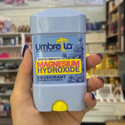 دئودورانت و ضد تعریق استیک آمبرلا (Umbrella) حاوی منیزیم، عصاره نارگیل و ویتامین E (مدل White + Smooth) حجم ۷۵ میلیلیتر