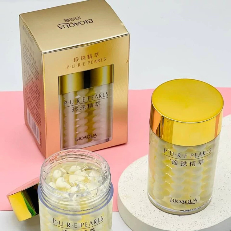 ماسک خواب و آبرسان صورت بیوآکوا (Bioaqua) مدل مروارید خالص (Pure Pearls) وزن ۱۲۰ گرم