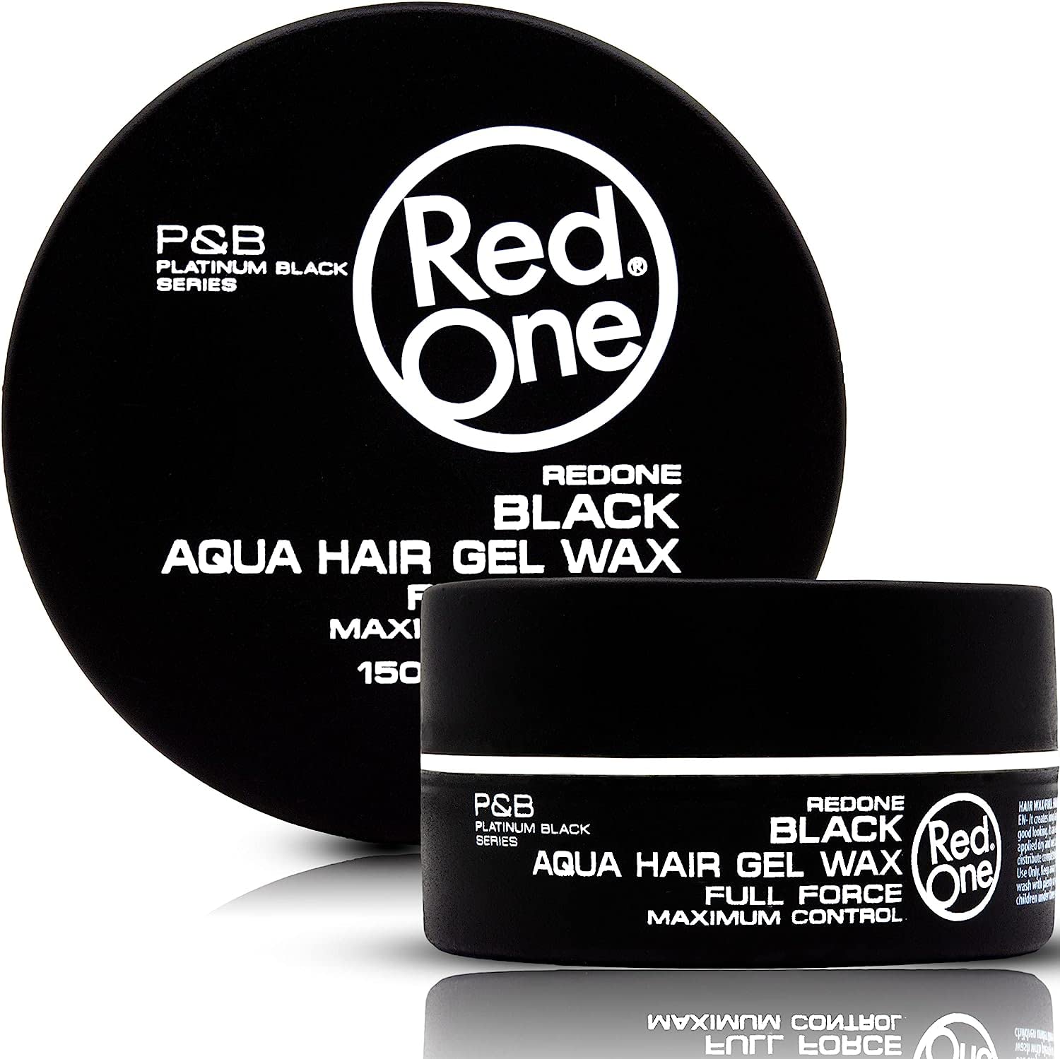 واکس موی ژله‌ای ردوان (RedOne) مدل مشکی (Black Aqua Hair Gel Wax) با قدرت نگهدارندگی کامل (Full Force) حجم ۱۵۰ میلی‌لیتر