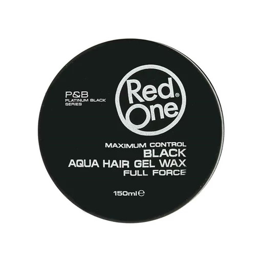واکس موی ژلهای ردوان (RedOne) مدل مشکی (Black Aqua Hair Gel Wax) با قدرت نگهدارندگی کامل (Full Force) حجم ۱۵۰ میلیلیتر
