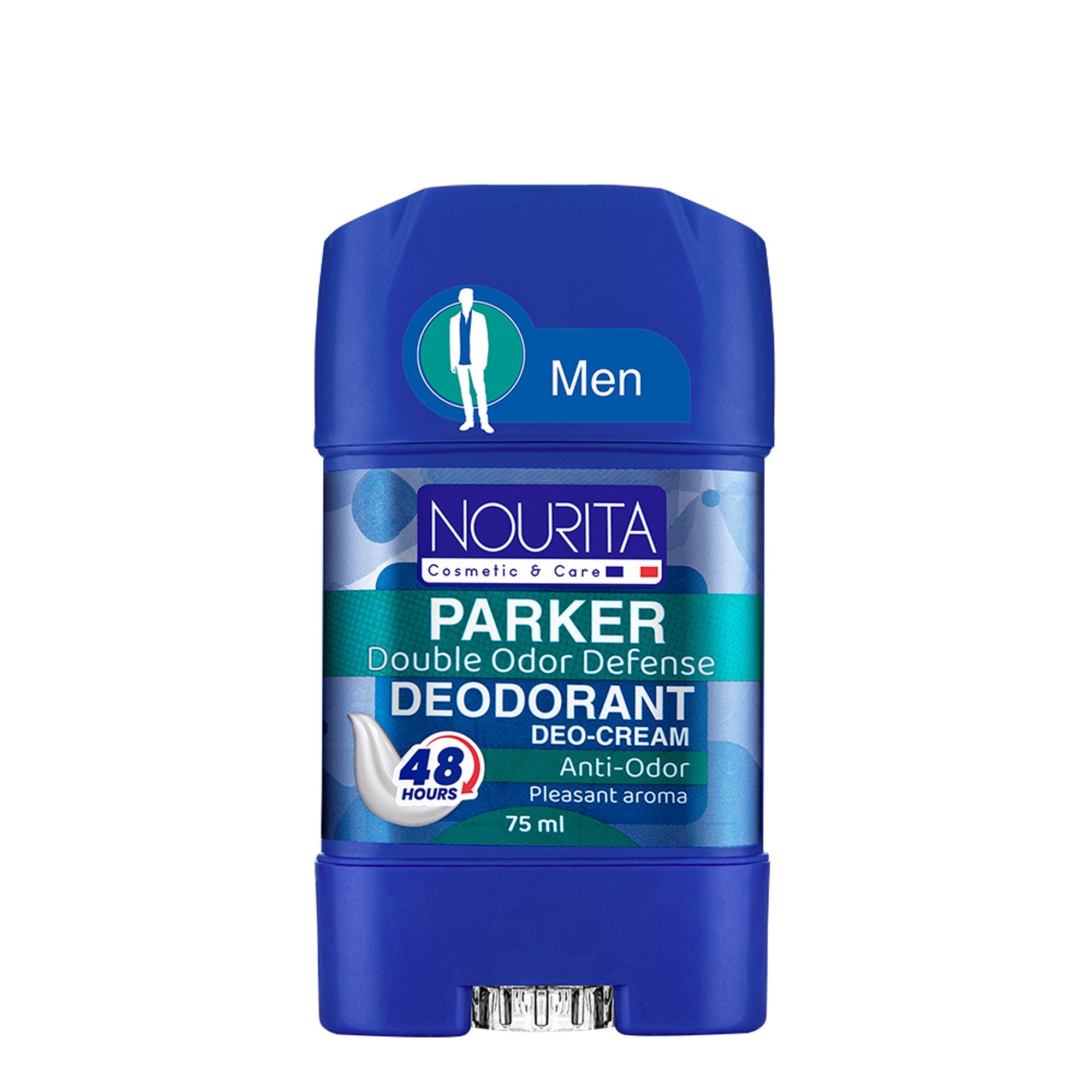 دئودورانت و استیک کرمی خوشبوکننده بدن نوریتا (Nourita) مدل Parker مخصوص آقایان با ماندگاری ۴۸ ساعته حجم ۷۵ میلی‌لیتر