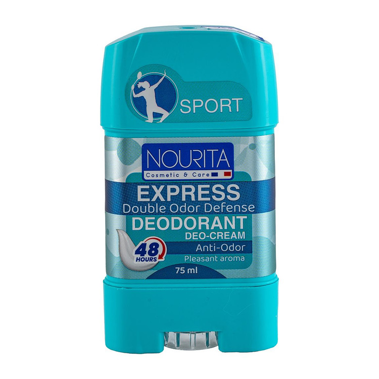 دئودورانت و استیک کرمی خوشبوکننده بدن نوریتا (Nourita) مدل Express (اسپورت) با ماندگاری ۴۸ ساعته حجم ۷۵ میلیلیتر