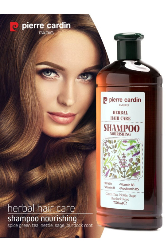شامپو گیاهی مغذی پیر کاردین مدل Herbal حجم 750 میلیلیتر