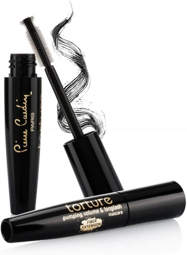 ریمل حجمدهنده و بلندکننده پیر کاردین (Pierre Cardin) مدل Torture حاوی فیبر حجم 14 میلیلیتر - رنگ مشکی (Black 505)