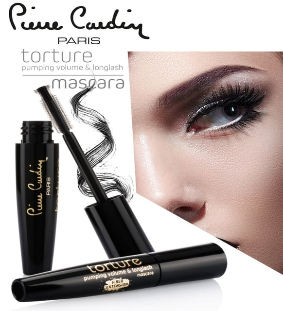 ریمل حجمدهنده و بلندکننده پیر کاردین (Pierre Cardin) مدل Torture حاوی فیبر حجم 14 میلیلیتر - رنگ مشکی (Black 505)