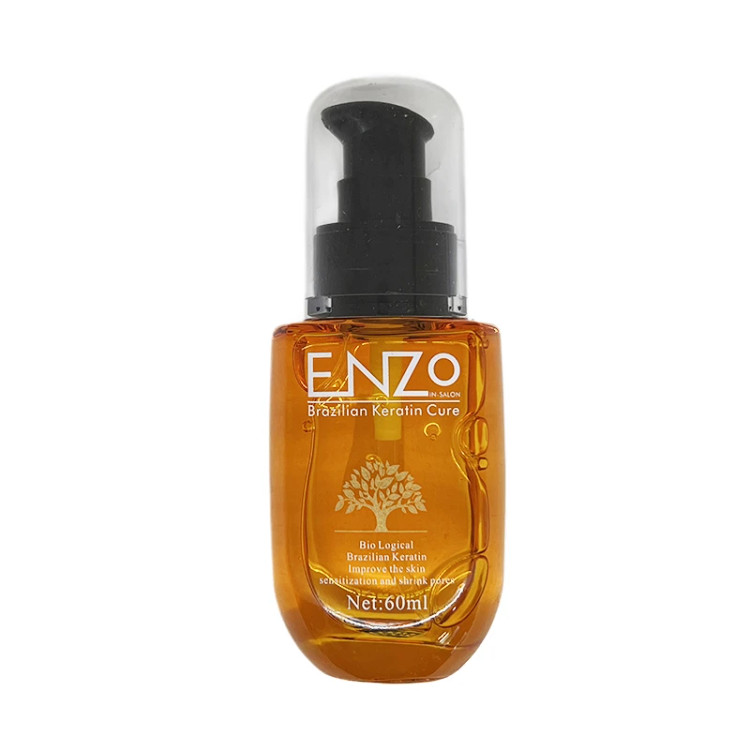 سرم مو انزو مدل Brazilian Keratin حاوی روغن آرگان حجم 60 میلیلیتر