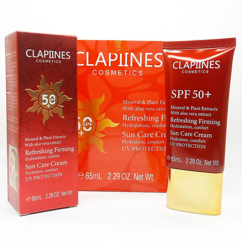 کرم ضد آفتاب و آبرسان کلاپینز (Clapiines) مدل Refreshing Firming با SPF 50+ حجم 65 میلیلیتر